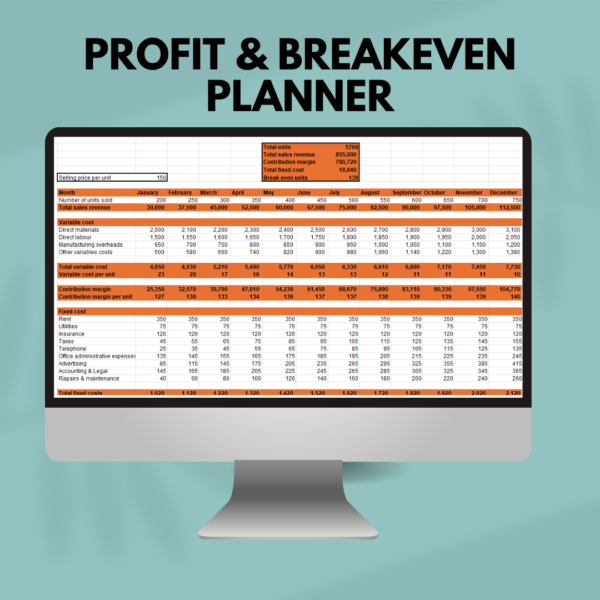 Profit & Breakeven Planner
